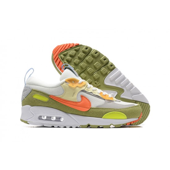 Nike Air Max 90 Futura Uomo Scarpe Verde Arancione