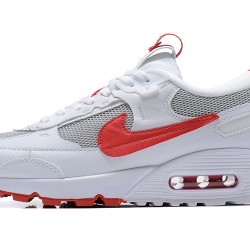 Nike Air Max 90 Futura Uomo Scarpe Bianco Rosso FD9865-100