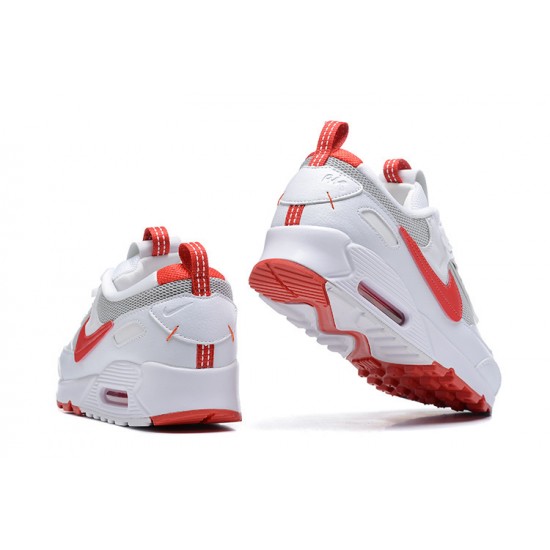 Nike Air Max 90 Futura Uomo Scarpe Bianco Rosso FD9865-100