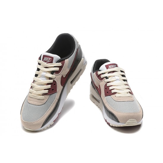 Nike Air Max 90 Uomo Scarpe Beige Rosso DQ4071-004