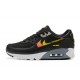 Nike Air Max 90 Uomo Scarpe Nero Giallo and Arancione