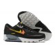 Nike Air Max 90 Uomo Scarpe Nero Giallo and Arancione