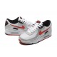 Nike Air Max 90 Uomo Scarpe Argento Rosso