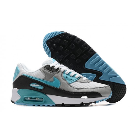 Nike Air Max 90 Uomo Scarpe Bianco Grigio and Blu