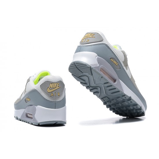 Nike Air Max 90 Uomo Scarpe Bianco Grigio and Verde