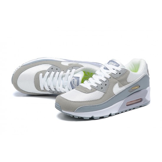 Nike Air Max 90 Uomo Scarpe Bianco Grigio and Verde