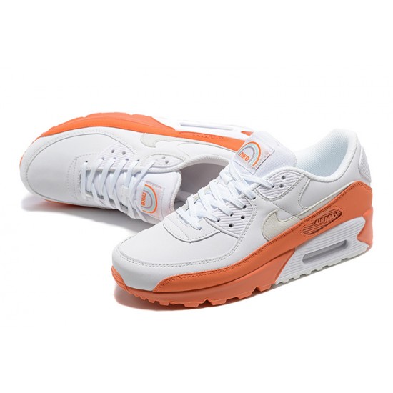 Nike Air Max 90 Uomo Scarpe Bianco Arancione DM0958-100