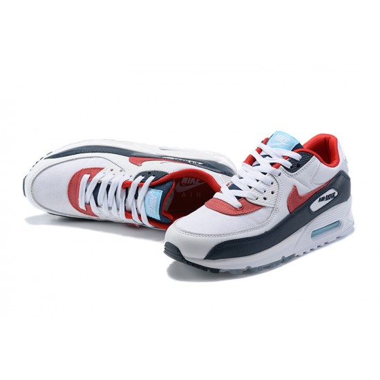 Nike Air Max 90 Uomo Scarpe Bianco Rosso DJ5170-100