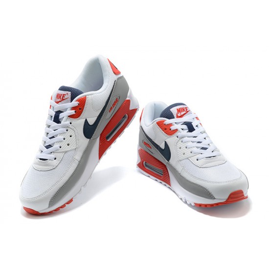 Nike Air Max 90 Uomo Scarpe Bianco Rosso