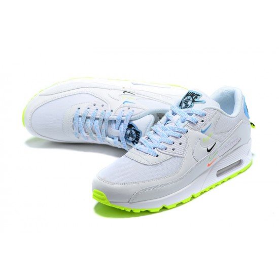 Nike Air Max 90 SE Uomo Scarpe Worldwide Bianco Blu CK7069-100