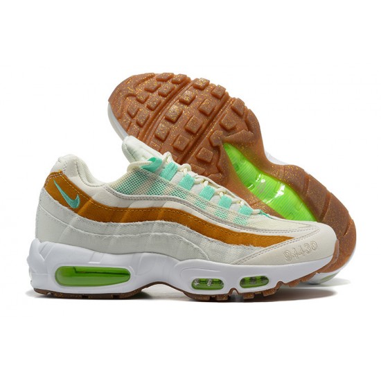 Nike Air Max 95 TT Uomo Scarpe Bianco  Verde Marrone CZ0154-100