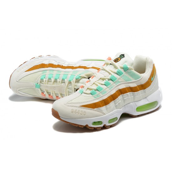 Nike Air Max 95 TT Uomo Scarpe Bianco  Verde Marrone CZ0154-100