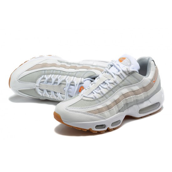 Nike Air Max 95 TT Uomo Scarpe Bianco Grigio and Arancione DM0011-100