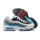 Nike Air Max 95 TT Uomo Scarpe Bianco Rosso Nero CV6971-100