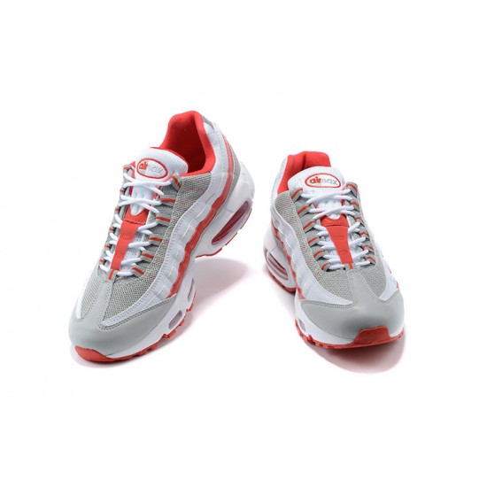 Nike Air Max 95 TT Uomo Scarpe Bianco Rosso and Grigio