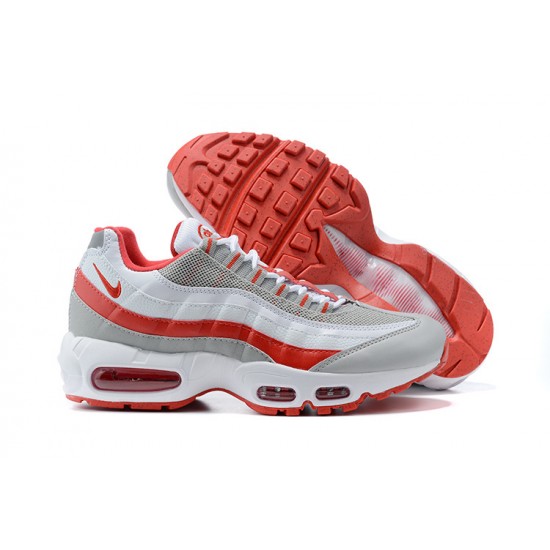 Nike Air Max 95 TT Uomo Scarpe Bianco Rosso and Grigio