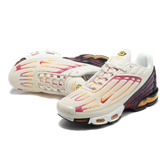 Nike Air Max Plus 3 Uomo Scarpe Beige Rosso DX2664-001