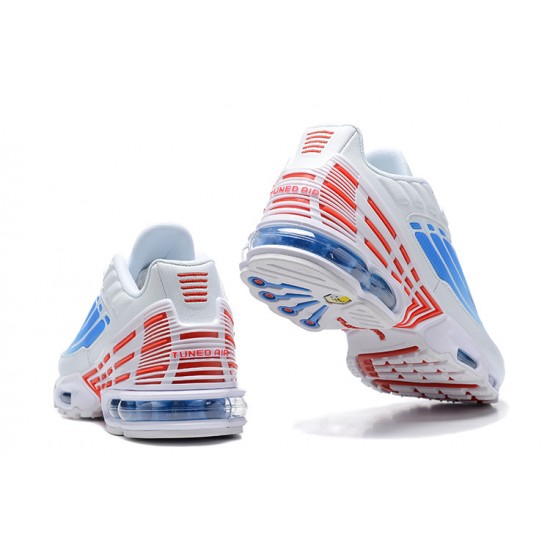 Nike Air Max Plus 3 Uomo Scarpe Bianco Blu and Rosso