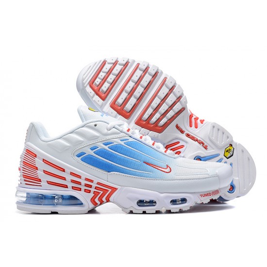 Nike Air Max Plus 3 Uomo Scarpe Bianco Blu and Rosso