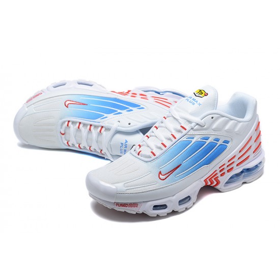 Nike Air Max Plus 3 Uomo Scarpe Bianco Blu and Rosso