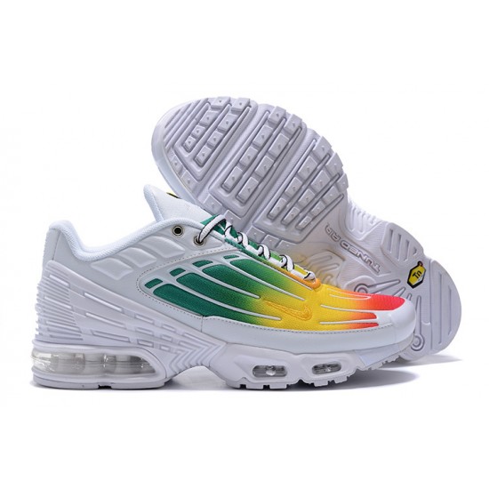 Nike Air Max Plus 3 Uomo Scarpe Bianco Verde and Giallo