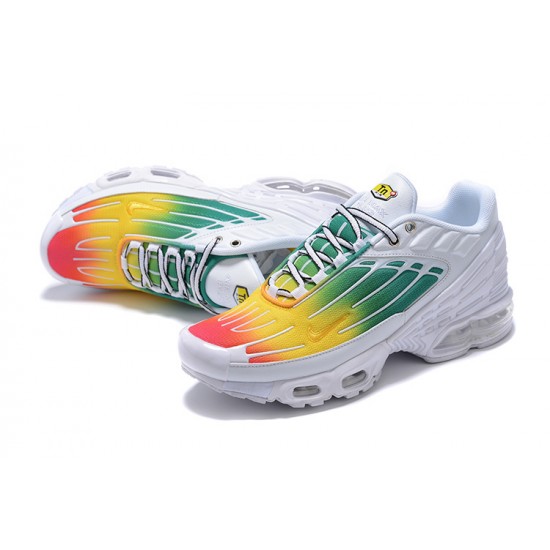 Nike Air Max Plus 3 Uomo Scarpe Bianco Verde and Giallo