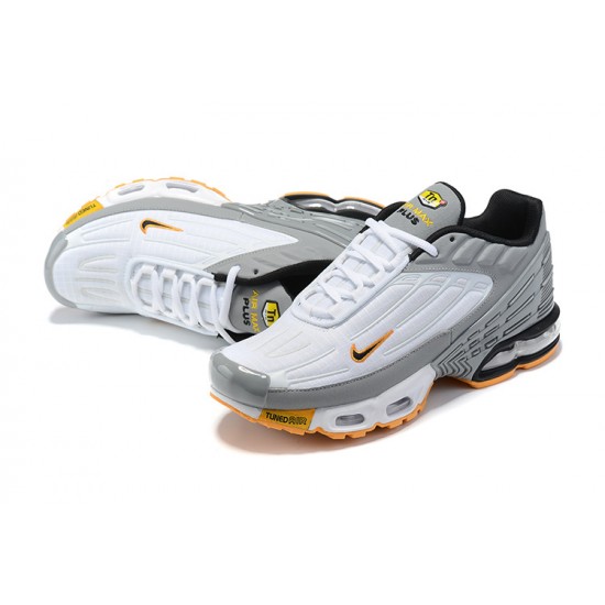 Nike Air Max Plus 3 Uomo Scarpe Bianco Grigio and Arancione