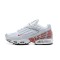 Nike Air Max Plus 3 Uomo Scarpe Bianco Rosso and Argento