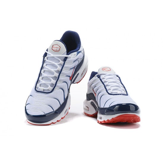 Nike Air Max Plus Tn Uomo Scarpe QS Bianco Blu and Rosso