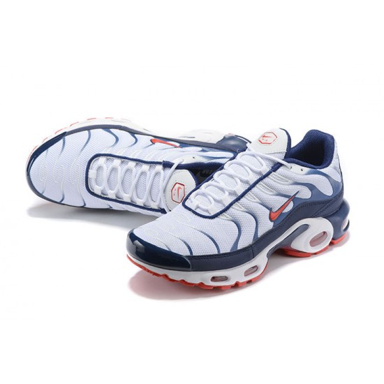 Nike Air Max Plus Tn Uomo Scarpe QS Bianco Blu and Rosso