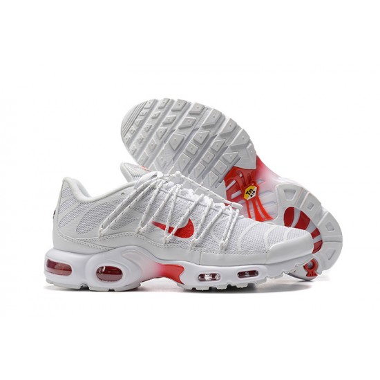 Nike Air Max Plus Utility Uomo Scarpe Bianco Rosso FN3488-100