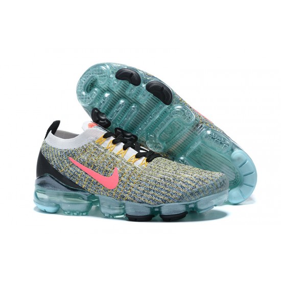 Nike Air VaporMax Flyknit 3 Donna/Uomo Scarpe Nero Verde AJ6910-104