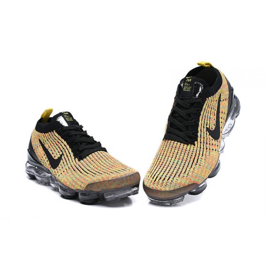 Nike Air VaporMax Flyknit 3 Donna/Uomo Scarpe Nero Giallo  AJ6900-006