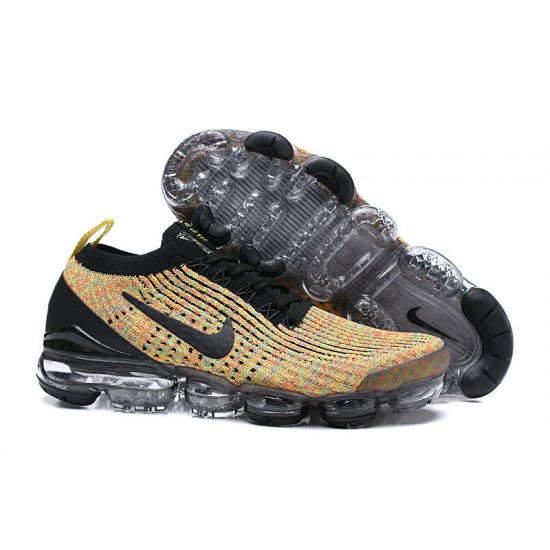 Nike Air VaporMax Flyknit 3 Donna/Uomo Scarpe Nero Giallo  AJ6900-006