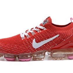 Nike Air VaporMax Flyknit 3 Donna/Uomo Scarpe Rosso Bianco CU4756-600