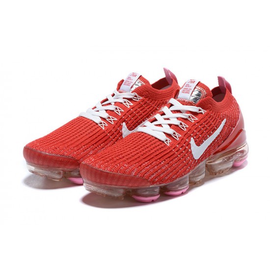 Nike Air VaporMax Flyknit 3 Donna/Uomo Scarpe Rosso Bianco CU4756-600