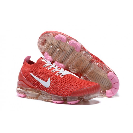 Nike Air VaporMax Flyknit 3 Donna/Uomo Scarpe Rosso Bianco CU4756-600