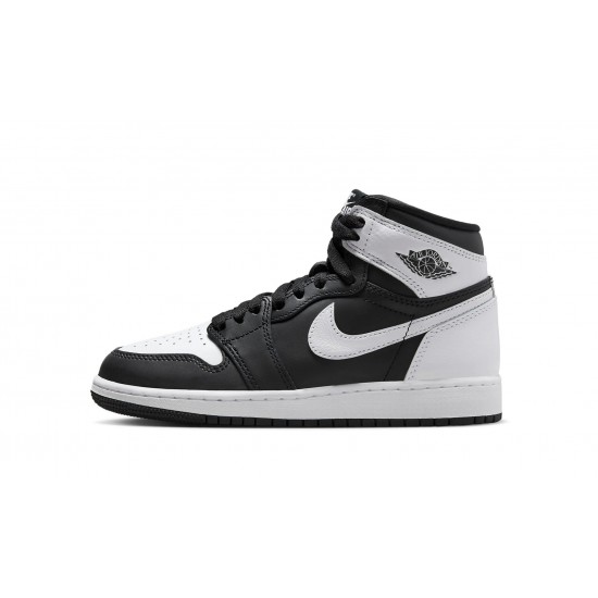 Nike Air Jordan 1 High Scuola elementare BLACKWHITEWHITE FD1437-010 Scarpe