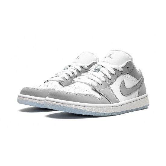 Nike Air Jordan 1 Low Donna White  Wolf Grey DC0774-105 Scarpe