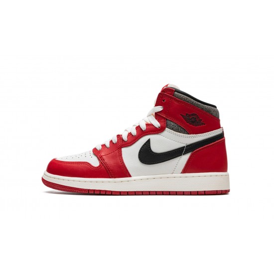 Nike Air Jordan 1 Retro HIGH OG Scuola elementare Chicago Lost and Found FD1437-612 Scarpe